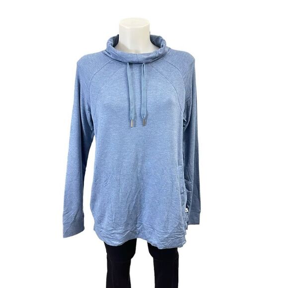 Koolaburra by Ugg‎ Blue Cowl Neck Sweatshirt/ Sweater Top Lounge wear size S NEW - Picture 1 of 10